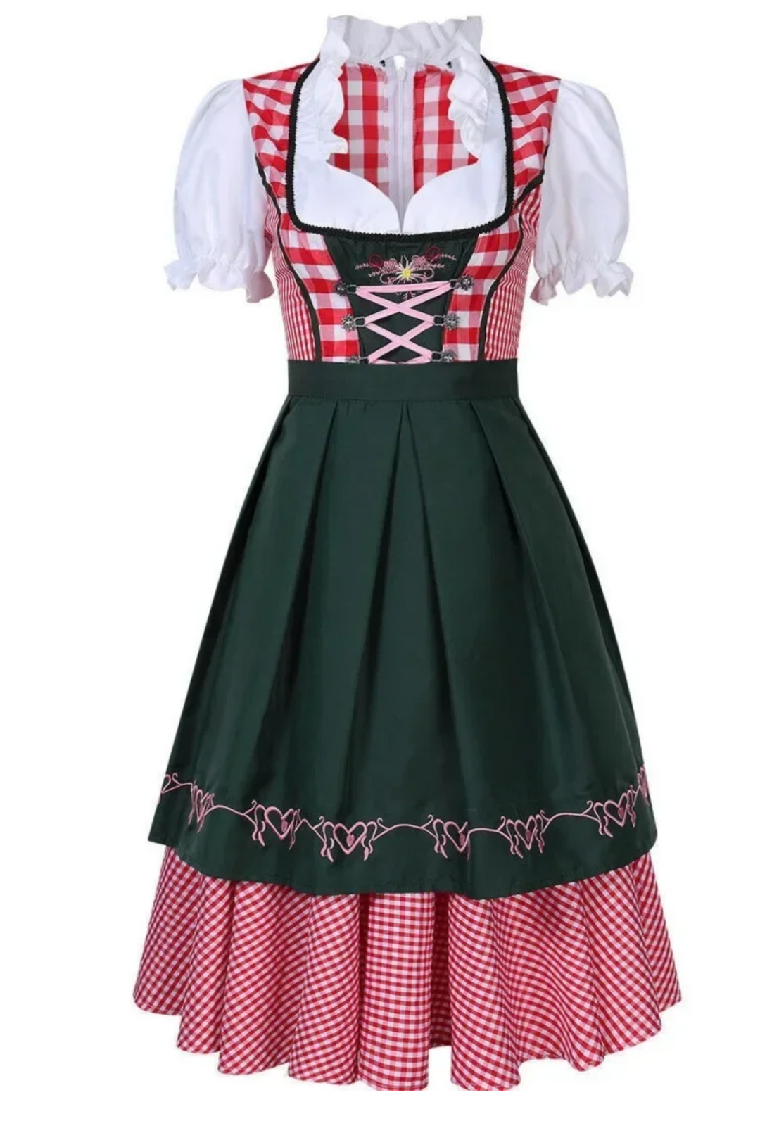 Dorinda - Dirndl Dames Jurk met Traditionele Vetersluiting