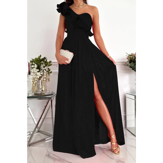 MODA - One shoulder maxi jurk