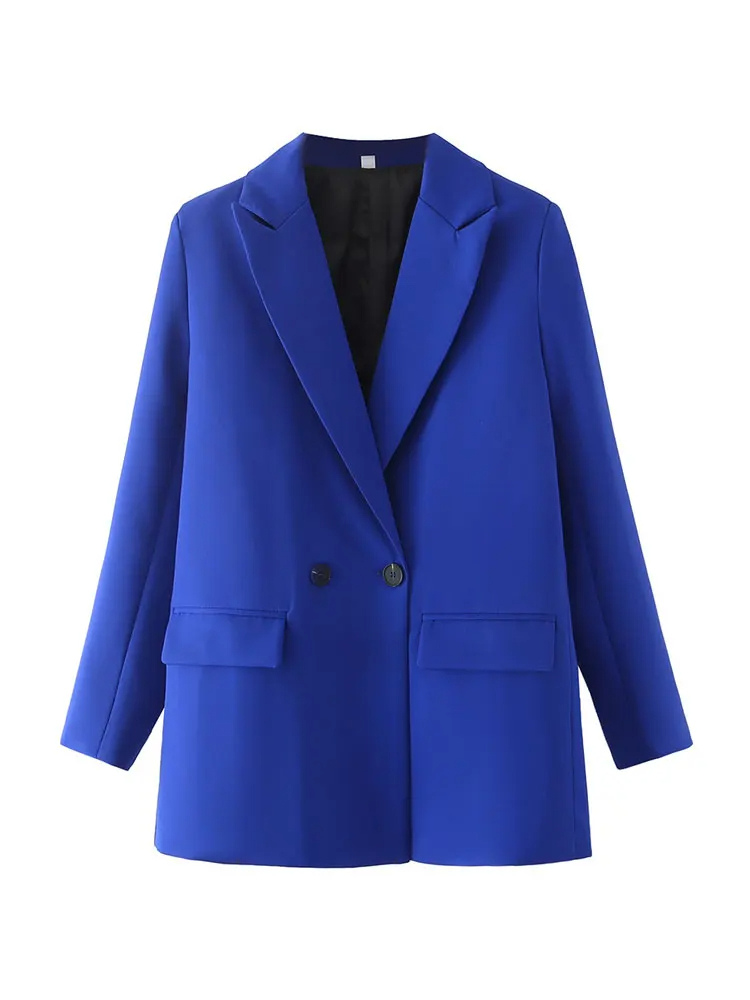 Blazest - Lange Dames Blazer Met Dubbelzijdige Sluiting - Perfect Voor Werk