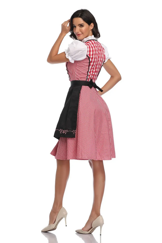 Dorinda - Dirndl Dames Jurk met Traditionele Vetersluiting