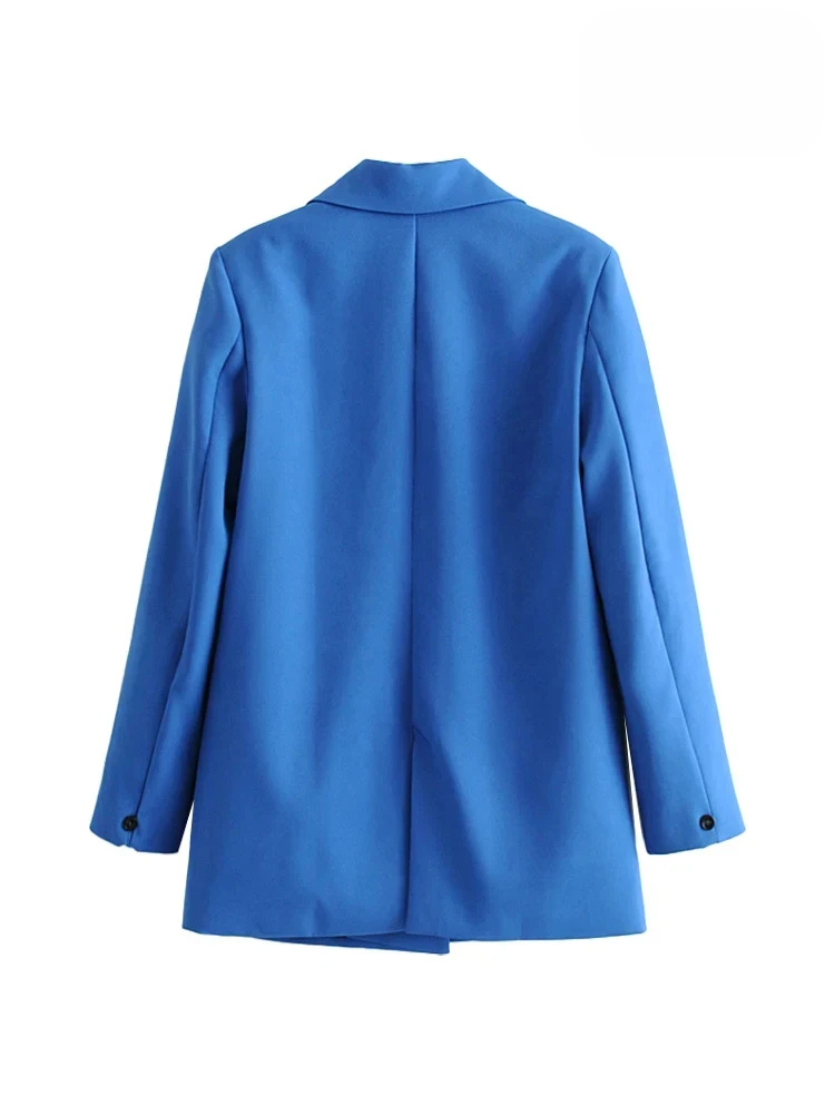 Blazest - Lange Dames Blazer Met Dubbelzijdige Sluiting - Perfect Voor Werk