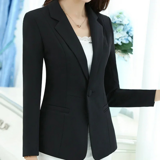 Elgeant - Slim Fit Dames Blazer Met Lange Mouwen - Ideaal Voor Kantoor