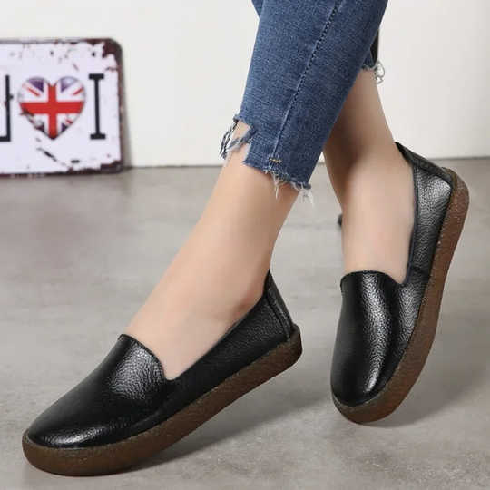 MODA Mocassins slip-on stijl leren dames instappers