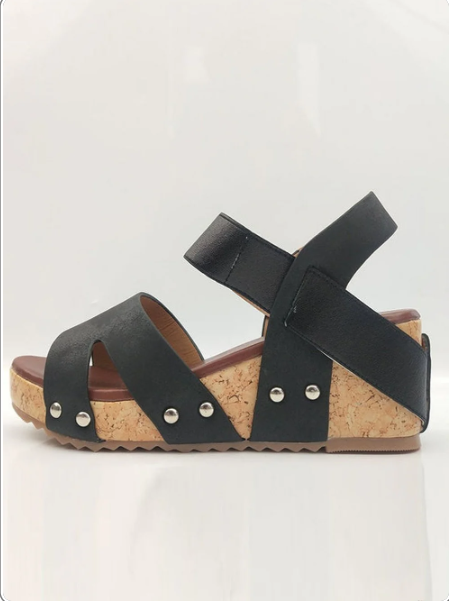 MODA - Sandalen met open teen en sleehak