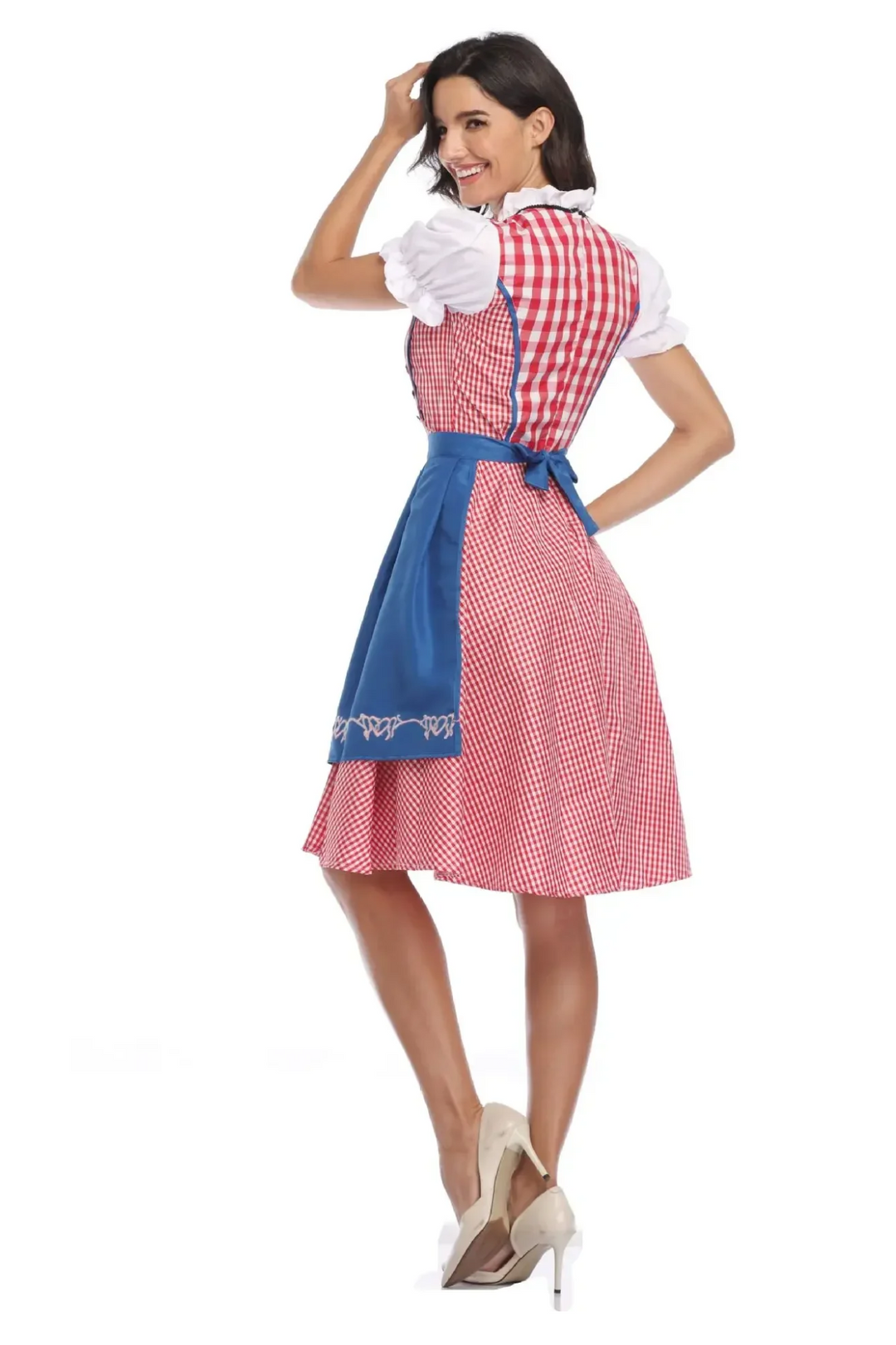 Dorinda - Dirndl Dames Jurk met Traditionele Vetersluiting