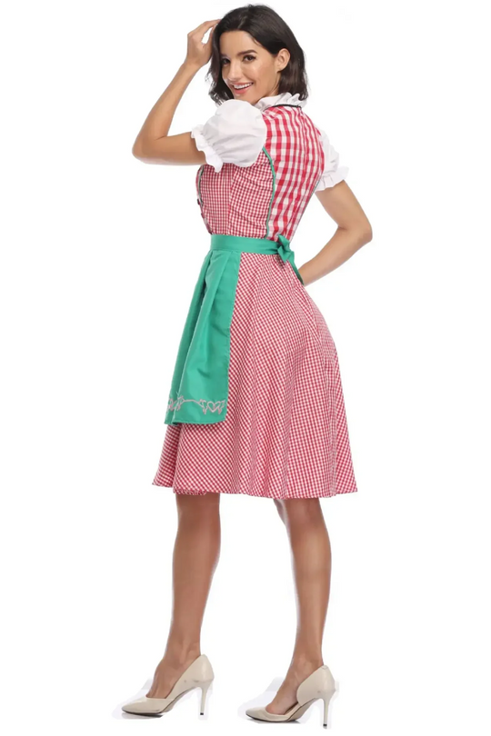 Dorinda - Dirndl Dames Jurk met Traditionele Vetersluiting