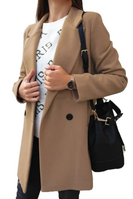 Klassea -  Korte Getailleerde Trenchcoat voor Vrouwen - Chique Trenchcoat Dames