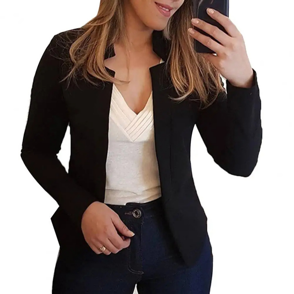 Serioos - Elegante Dames Blazer Zonder Sluiting - Stijlvol en Tijdloos