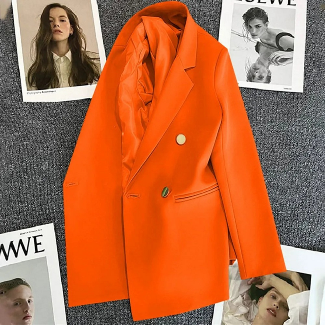 MODA Enkele knoop dames blazer, vintage mode