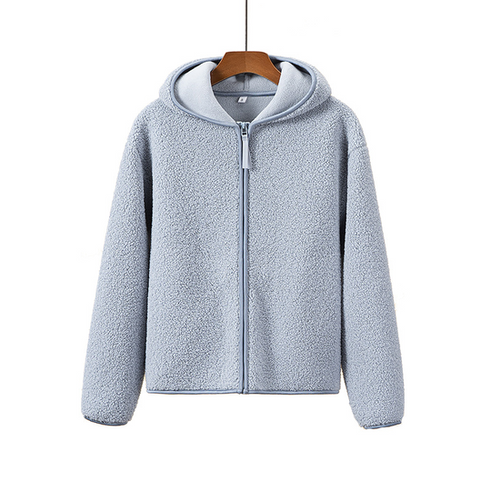 Vestaal - Jasje met Capuchon, Ritssluiting en Zachte Sherpa Stof, Fleece Vest Dames