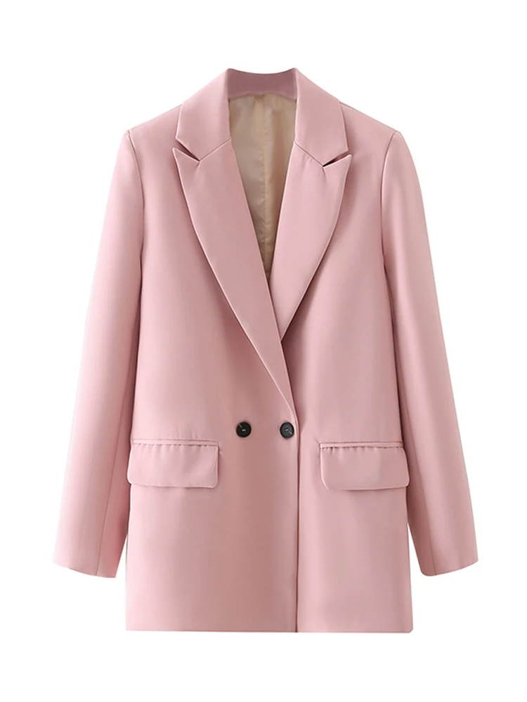 Blazest - Lange Dames Blazer Met Dubbelzijdige Sluiting - Perfect Voor Werk