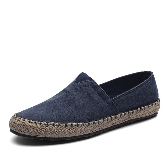 MODA Moccasins stijl contrasterende canvas stof espadrilles